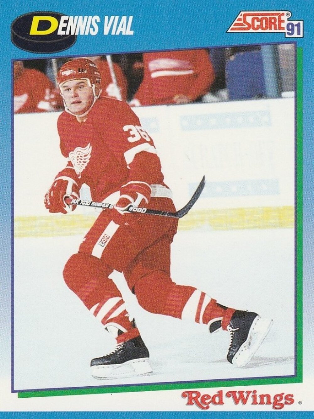 Dennis Vial - Score 91 NHL Hockey Card